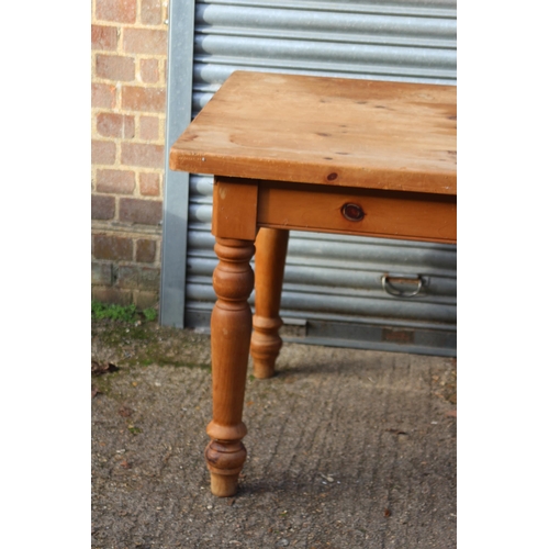 110 - SOLID PINE FARMHOUSE TABLE 
152 X 88 X 78CM