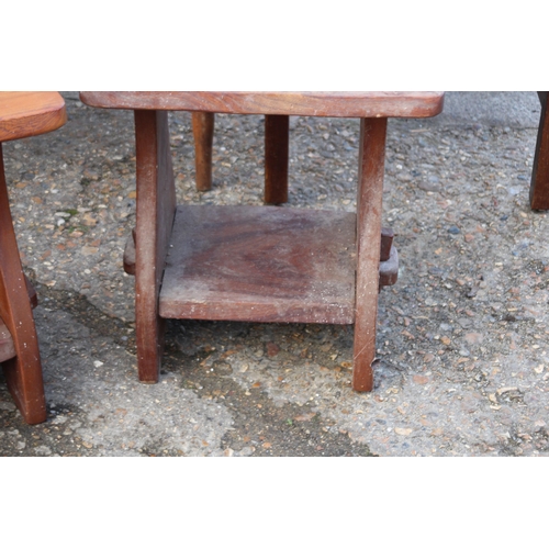 117 - VINTAGE CHAIRS, STOOLS AND TABLE  x6
60 X 53 X 110CM