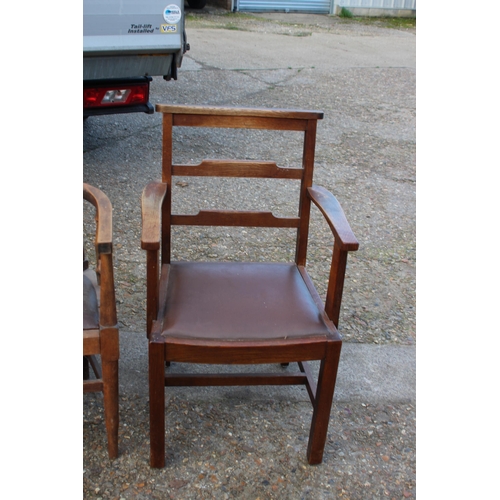 117 - VINTAGE CHAIRS, STOOLS AND TABLE  x6
60 X 53 X 110CM