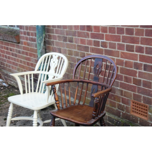 118 - 2X SMOKERS CHAIRS 
58 X 41 X 92CM