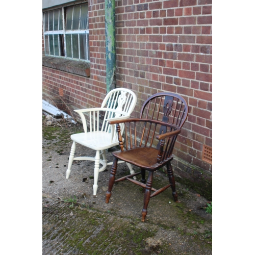 118 - 2X SMOKERS CHAIRS 
58 X 41 X 92CM