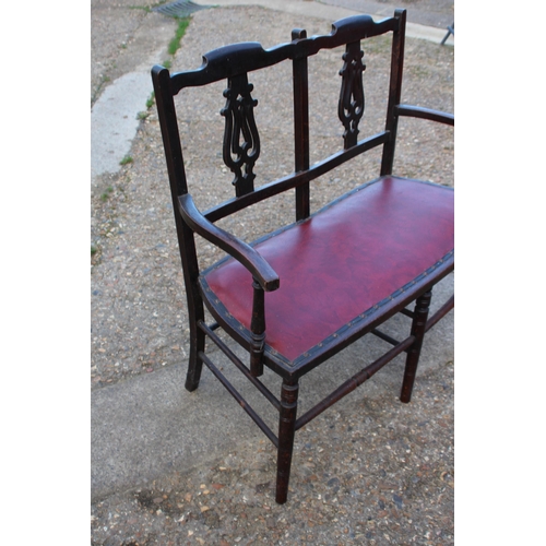 119 - EDWARDIAN LOVERS SEAT 
110 X 45 X 90CM