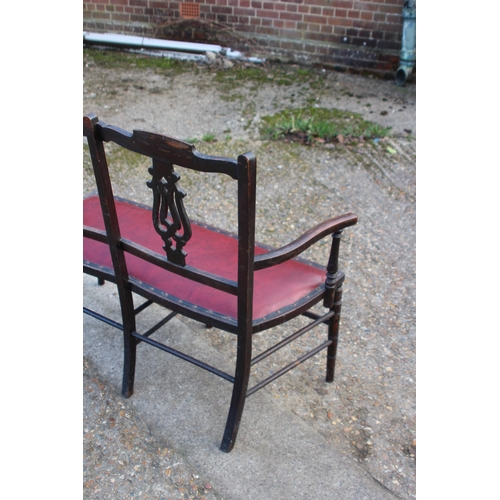 119 - EDWARDIAN LOVERS SEAT 
110 X 45 X 90CM