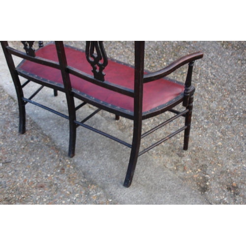 119 - EDWARDIAN LOVERS SEAT 
110 X 45 X 90CM