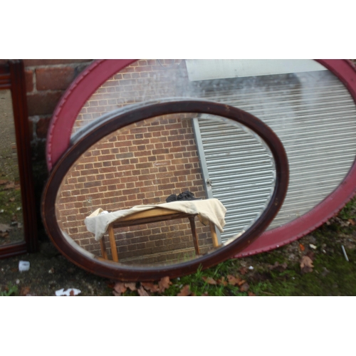 207 - QUANTITY OF VINTAGE MIRRORS  x6
110 X 76CM