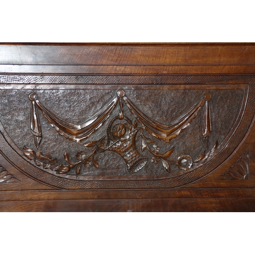 129 - VINTAGE CARVED BED FRAME 
157 X 200 X 156CM