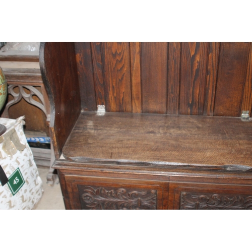 133 - VINTAGE CHURCH BENCH PEW 
102 X 45 X 162CM