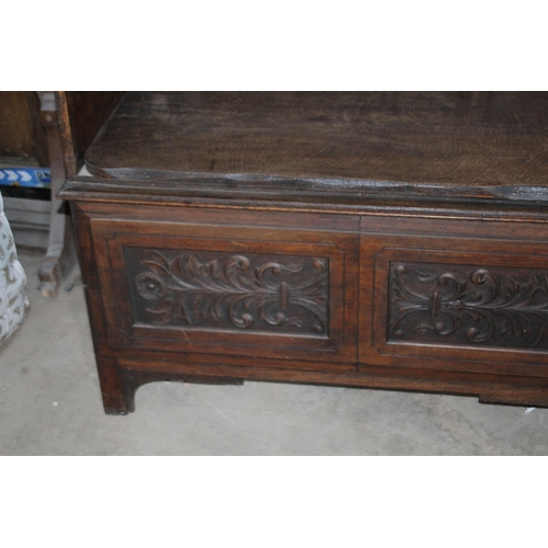 133 - VINTAGE CHURCH BENCH PEW 
102 X 45 X 162CM