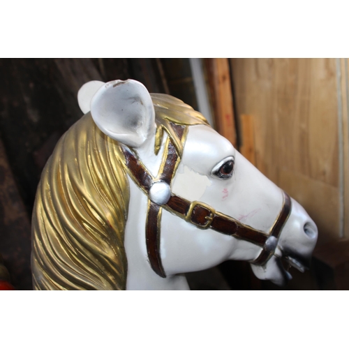 146 - VINTAGE CAROUSEL HORSE 
127 X 165 X 45CM