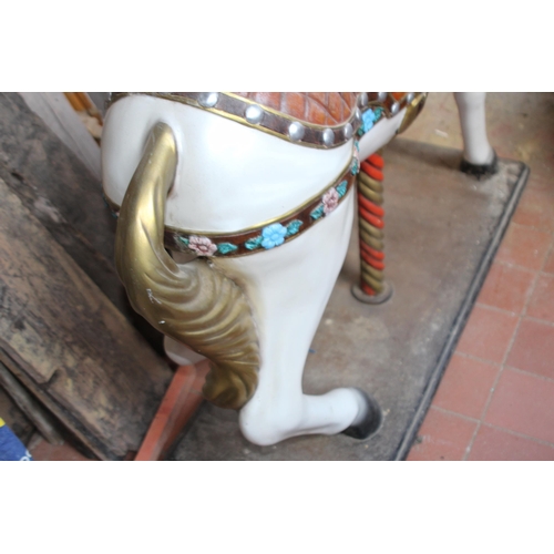 146 - VINTAGE CAROUSEL HORSE 
127 X 165 X 45CM