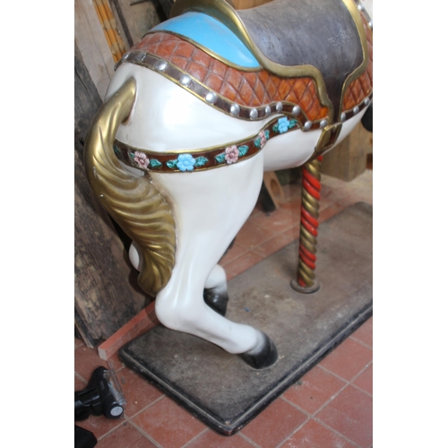 146 - VINTAGE CAROUSEL HORSE 
127 X 165 X 45CM