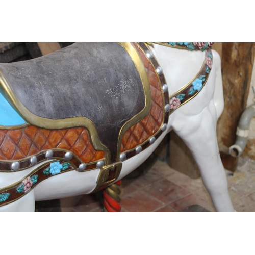 146 - VINTAGE CAROUSEL HORSE 
127 X 165 X 45CM