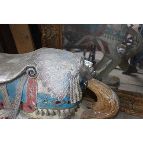 147 - VINTAGE CAROUSEL HORSE 
143 X 138 X 47CM