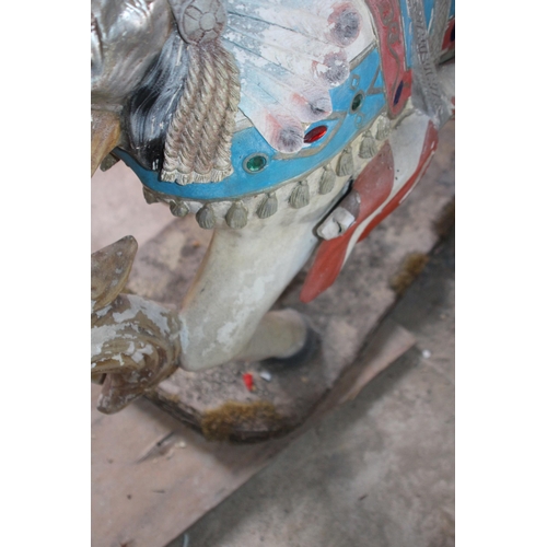 147 - VINTAGE CAROUSEL HORSE 
143 X 138 X 47CM