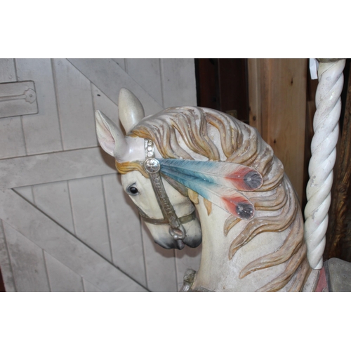 147 - VINTAGE CAROUSEL HORSE 
143 X 138 X 47CM