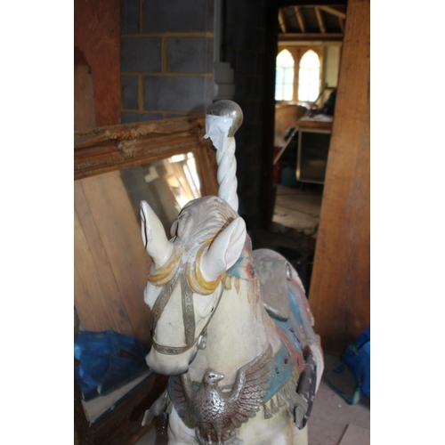 147 - VINTAGE CAROUSEL HORSE 
143 X 138 X 47CM