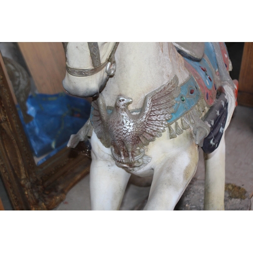 147 - VINTAGE CAROUSEL HORSE 
143 X 138 X 47CM