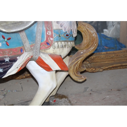 147 - VINTAGE CAROUSEL HORSE 
143 X 138 X 47CM