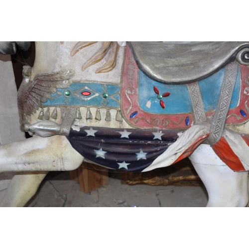 147 - VINTAGE CAROUSEL HORSE 
143 X 138 X 47CM