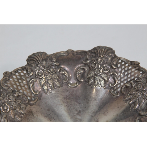 1160 - SILVER PEDESTAL DISH - BIRMINGHAM 1988 BY WILLIAM DEVENPORT - 308G