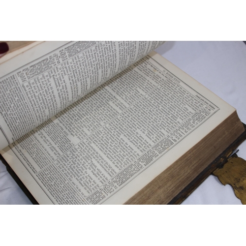 671 - ANTIQUE BIBLE 
36 X 26 X 9CM