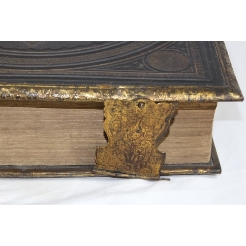 671 - ANTIQUE BIBLE 
36 X 26 X 9CM