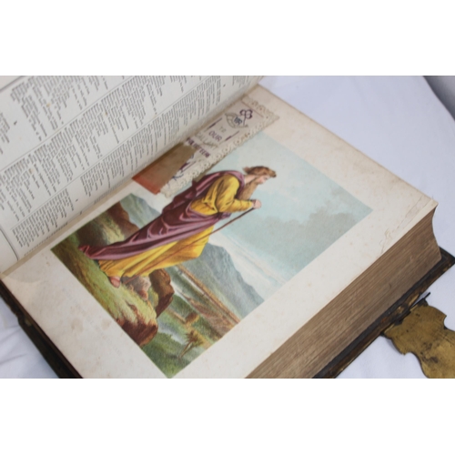 671 - ANTIQUE BIBLE 
36 X 26 X 9CM