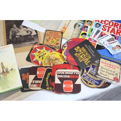 673 - QUANTITY OF EPHEMERA AND ARTWORK