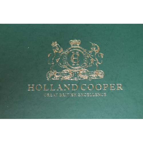 686 - HOLLAND AND COOPER GREY SUEDE BELT - 93CM IN DUST BAG