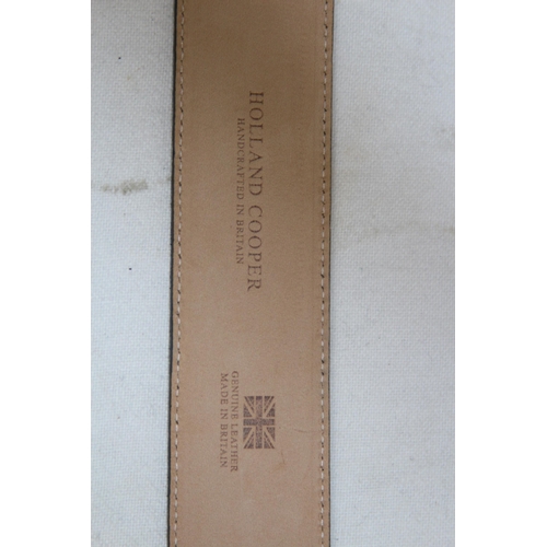 686 - HOLLAND AND COOPER GREY SUEDE BELT - 93CM IN DUST BAG