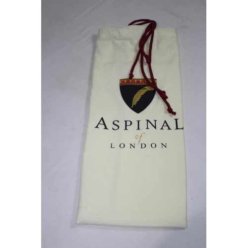 687 - ASPINAL OF LONDON GOLD SMALL TOTE BAG IN BOX