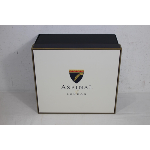 687 - ASPINAL OF LONDON GOLD SMALL TOTE BAG IN BOX