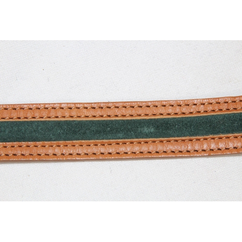 690 - FAIRFAX AND FAVOUR LEATHER AND SUEDE BELT REVERSIBLE IN SMALL