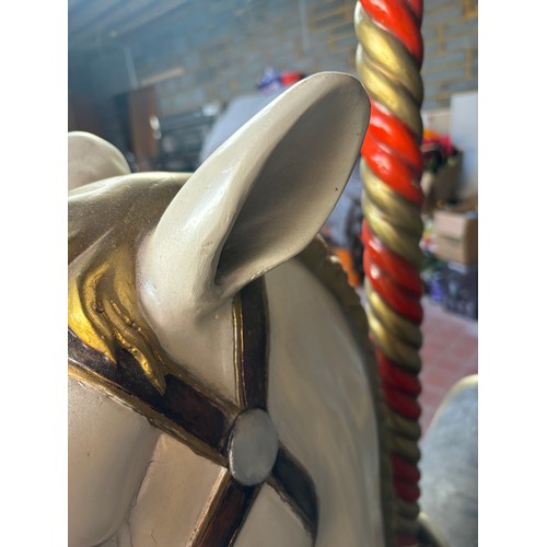 146 - VINTAGE CAROUSEL HORSE 
127 X 165 X 45CM