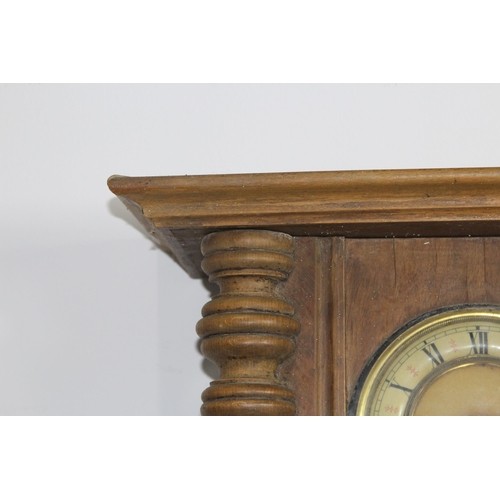 691 - ANTIQUE RADIUM GONG WALL CLOCK
78 X 36 X 28CM