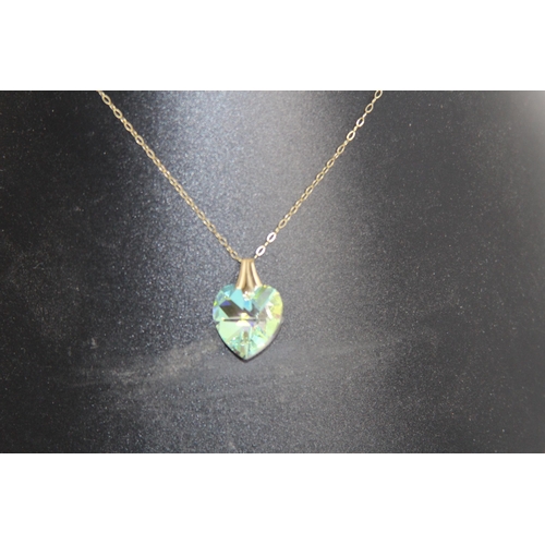 1208 - 9CT GOLD PENDANT NECKLACE - 2.19G GROSS WEIGHT