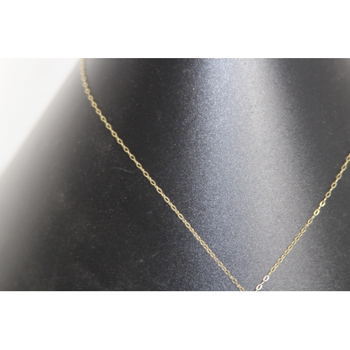 1208 - 9CT GOLD PENDANT NECKLACE - 2.19G GROSS WEIGHT