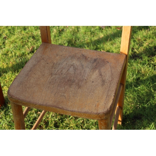 27 - VINTAGE DOUBLE SCHOOL DESK AND CHAIR
97 X 41 X 63CM