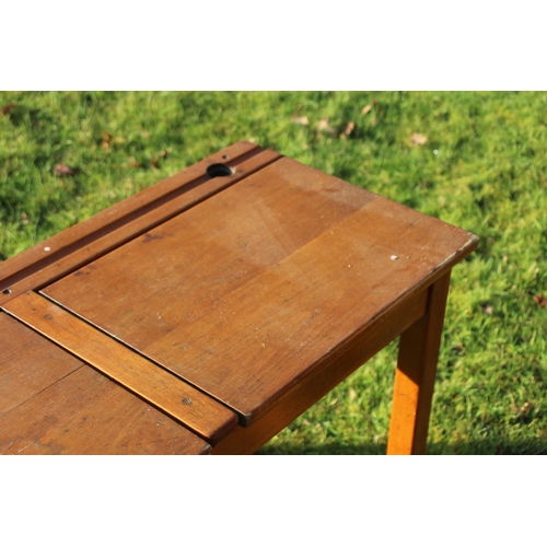 27 - VINTAGE DOUBLE SCHOOL DESK AND CHAIR
97 X 41 X 63CM