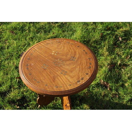 28 - EASTERN CARVED SIDE TABLE 
39 X 41CM