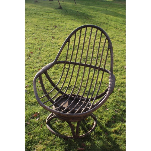 29 - RETRO WICKER ARMCHAIR 
85 X 80 X 100CM