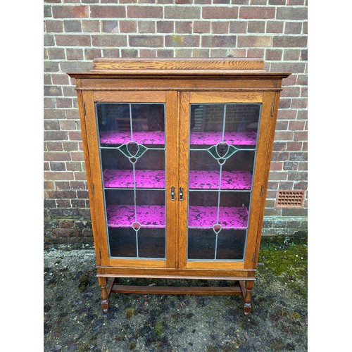 41 - EDWARDIAN DISPLAY CABINET 
94 X 31 X 143CM