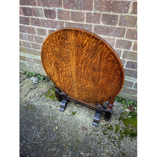 45 - 2 X VINTAGE STOOLS AND TILT TOP SIDE TABLE 
59 X 50CM