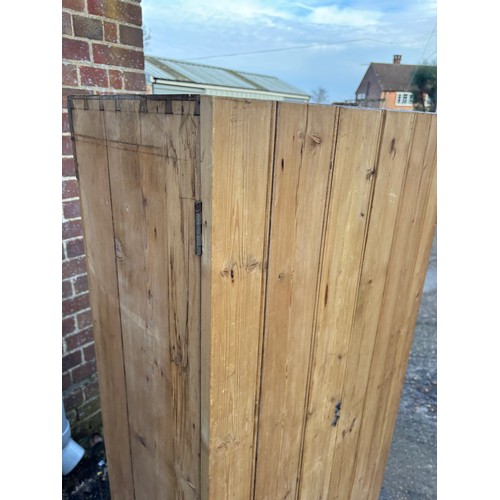 46 - PITCH PINE CUPBOARD
68 X 38 X 140CM