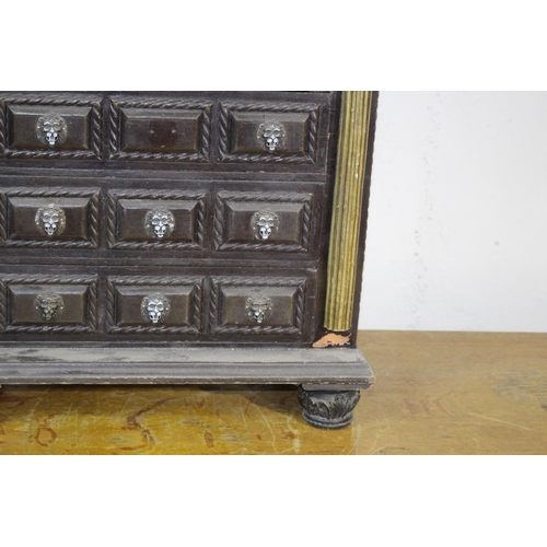 55 - MINIATURE CHEST OF DRAWERS 
47 X 25 X 47CM