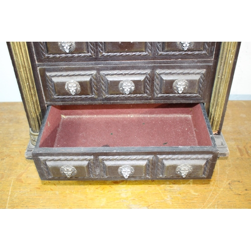 55 - MINIATURE CHEST OF DRAWERS 
47 X 25 X 47CM