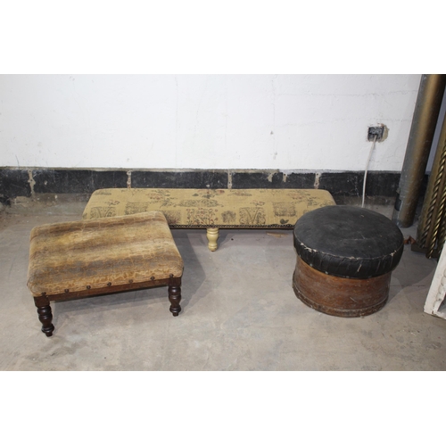 61 - 3 X VINTAGE STOOLS
122 X 32 X 21CM