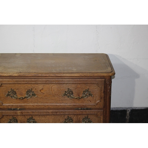 62 - CONTINENTAL ORNATE 3 DRAWER CHEST OF DRAWERS 
80 X 48 X 79CM