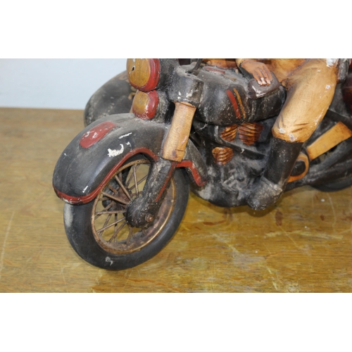 592 - POLICE BIKE AND SIDE CAR MODEL 
50 X 33 X 38CM