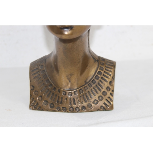 895 - BRONZED EFFECT LARGE BUST OF AN EGYPTIAN QUEEN
30CM